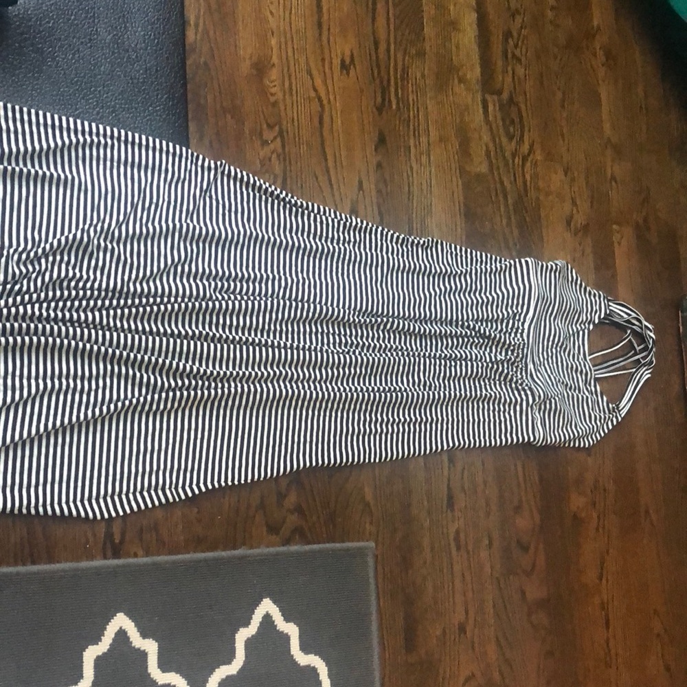 Calvin Klein striped maxi